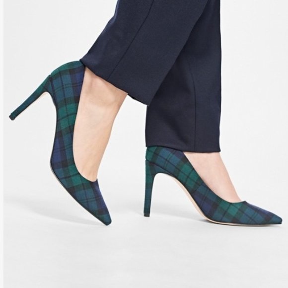 Brooks Brothers | Shoes | Brooks Brothers Blackwatch Plaid Wool Pump Heels  | Poshmark